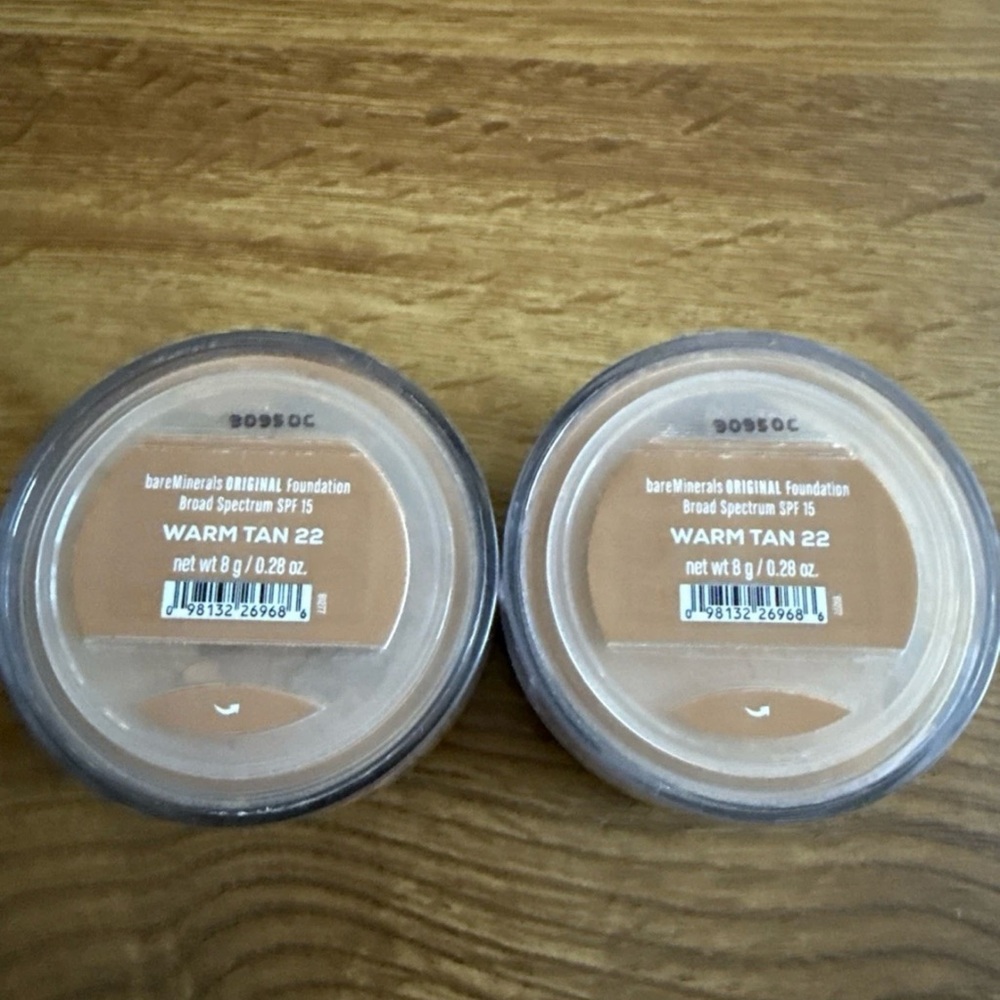 Bare minerals original foundation, warm tan 22- Lot of 2